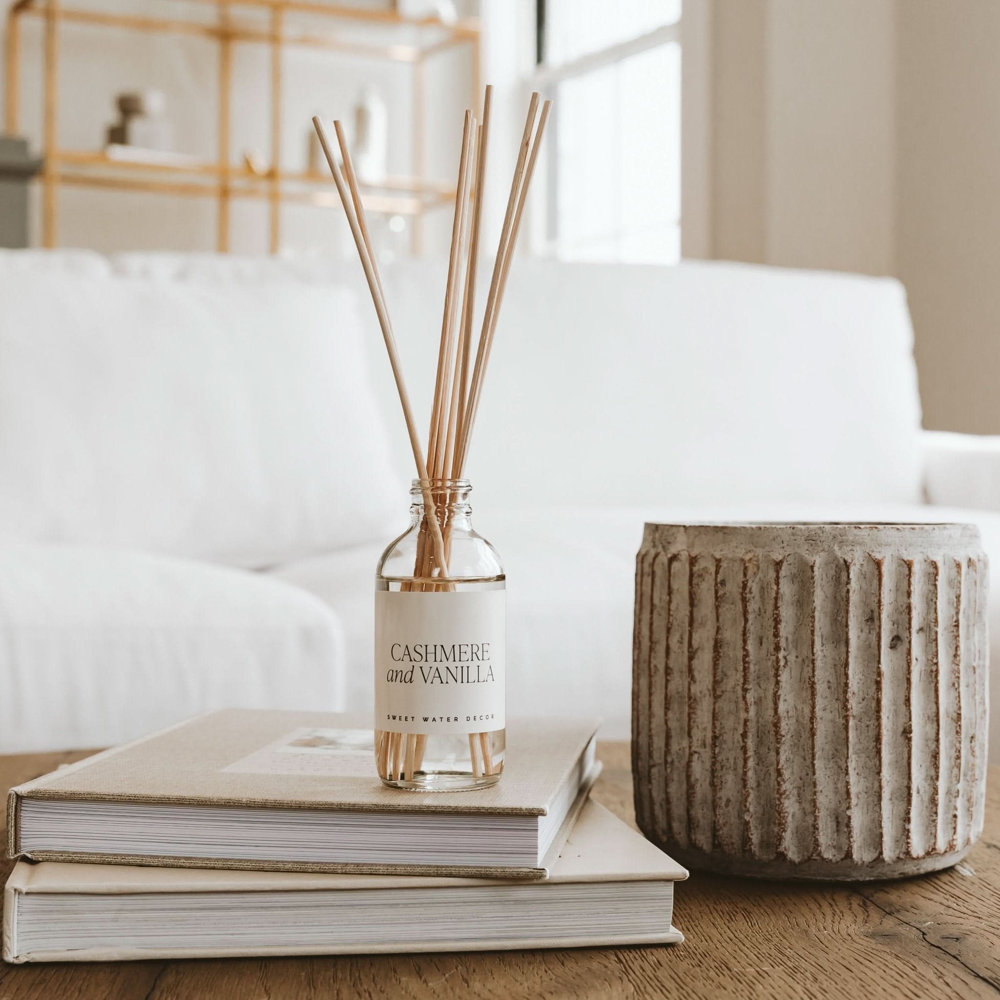 Cashmere and Vanilla Clear Reed Diffuser - My American Goods