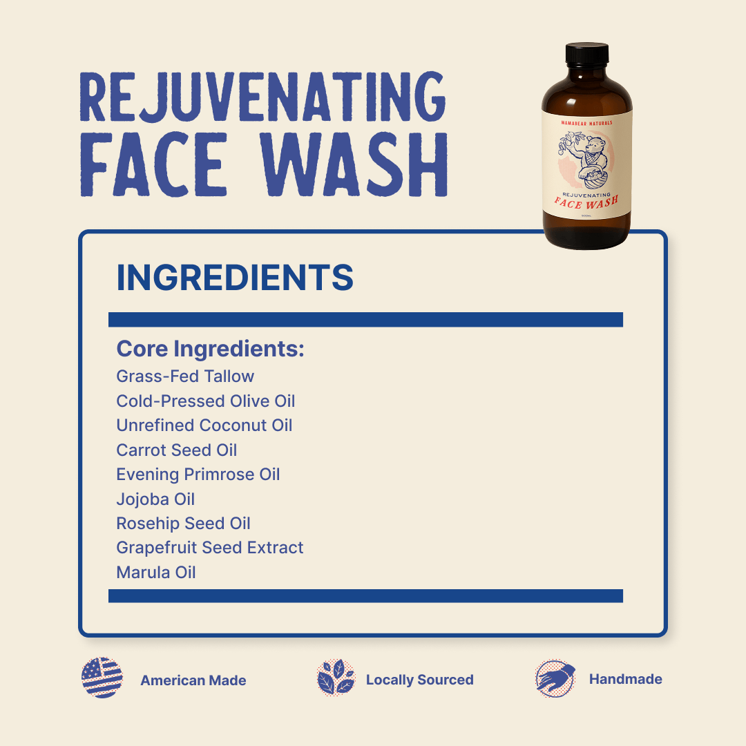 PapaBear Naturals Papabear Rejuvenating Face Wash 16 oz