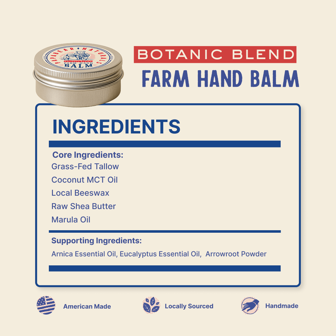 PapaBear Naturals Papabear Ranch Hand Balm 2 oz