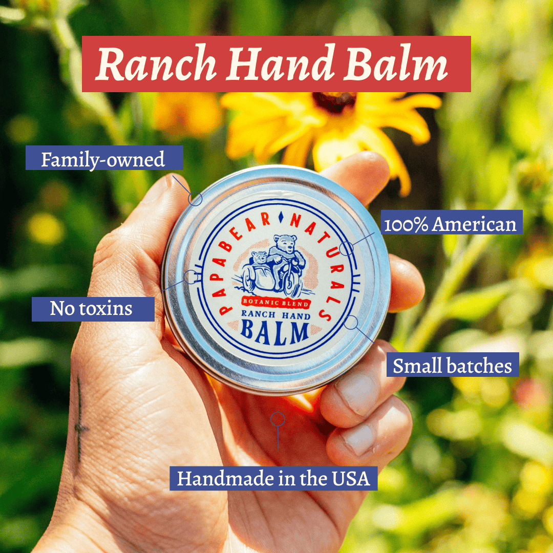 PapaBear Naturals Papabear Ranch Hand Balm 2 oz