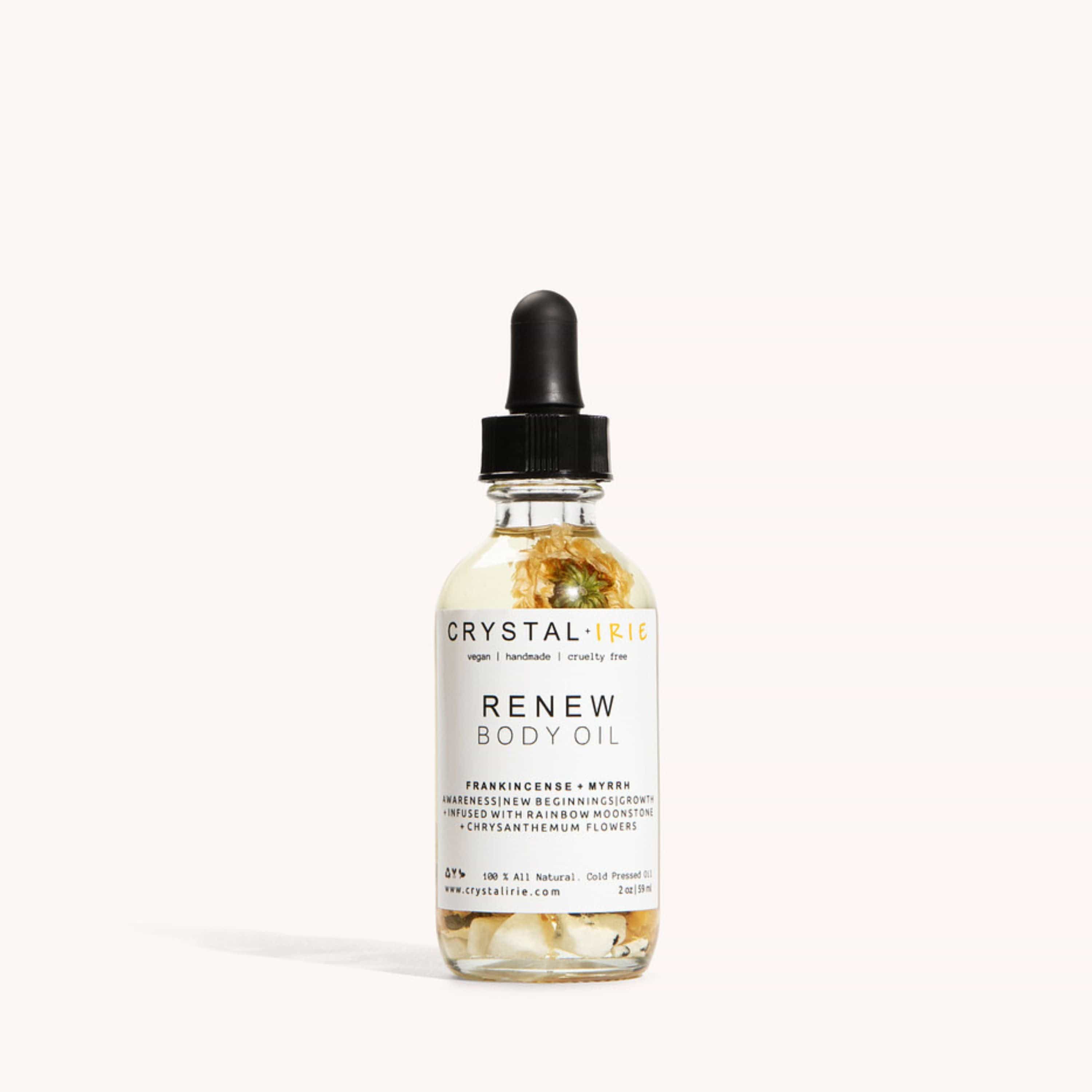 Crystal Irie Body Oil 2oz- Try me Size ReNew Body Oil