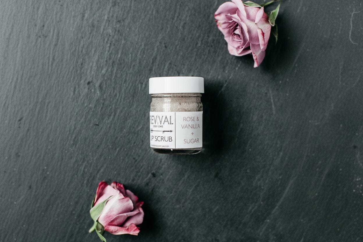 Revival Body Care LIP SCRUB ROSE & VANILLA + SUGAR LIP SCRUB