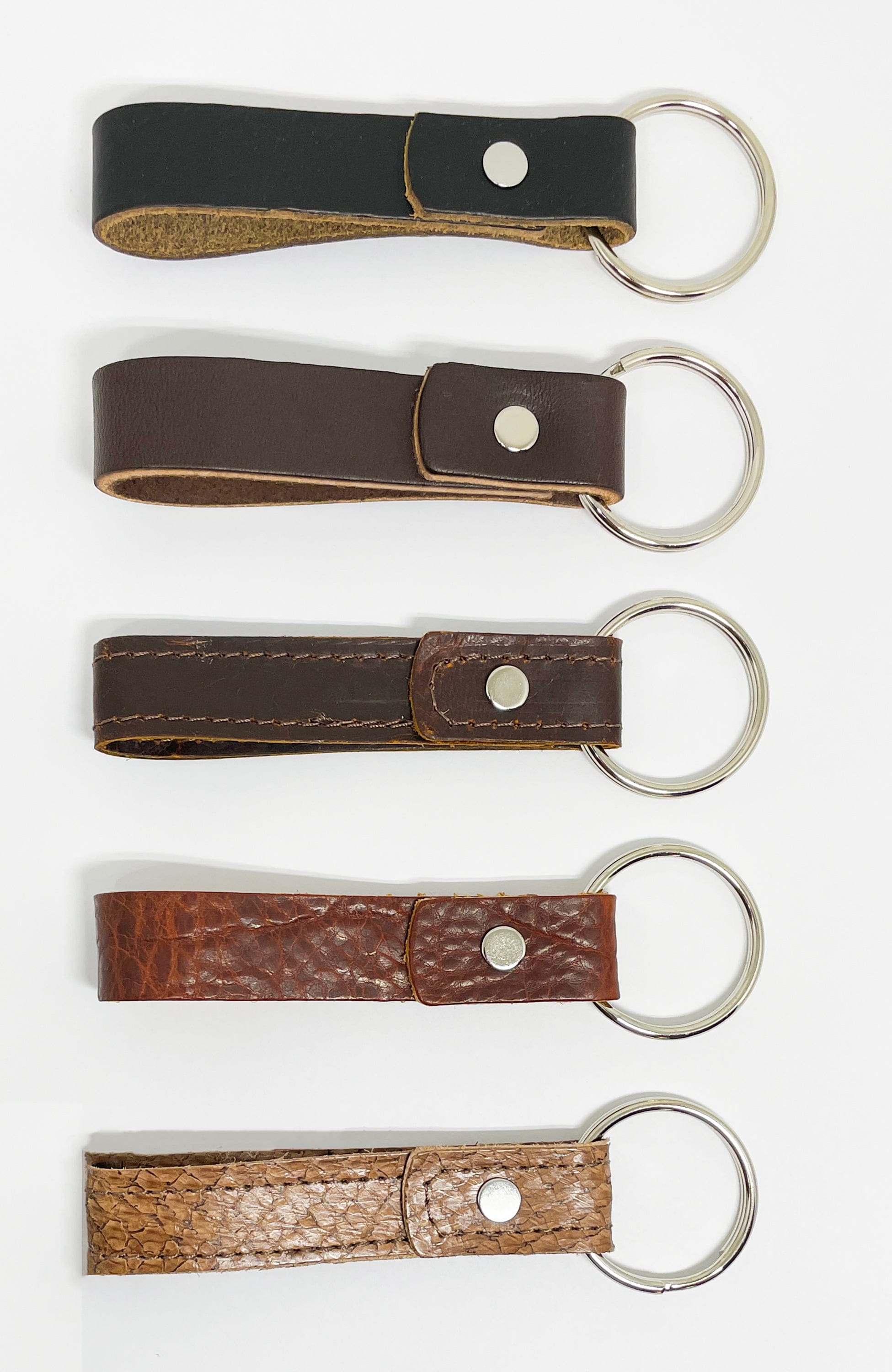 Rogue Industries Key Chain Salmon Leather Leather Key Chain