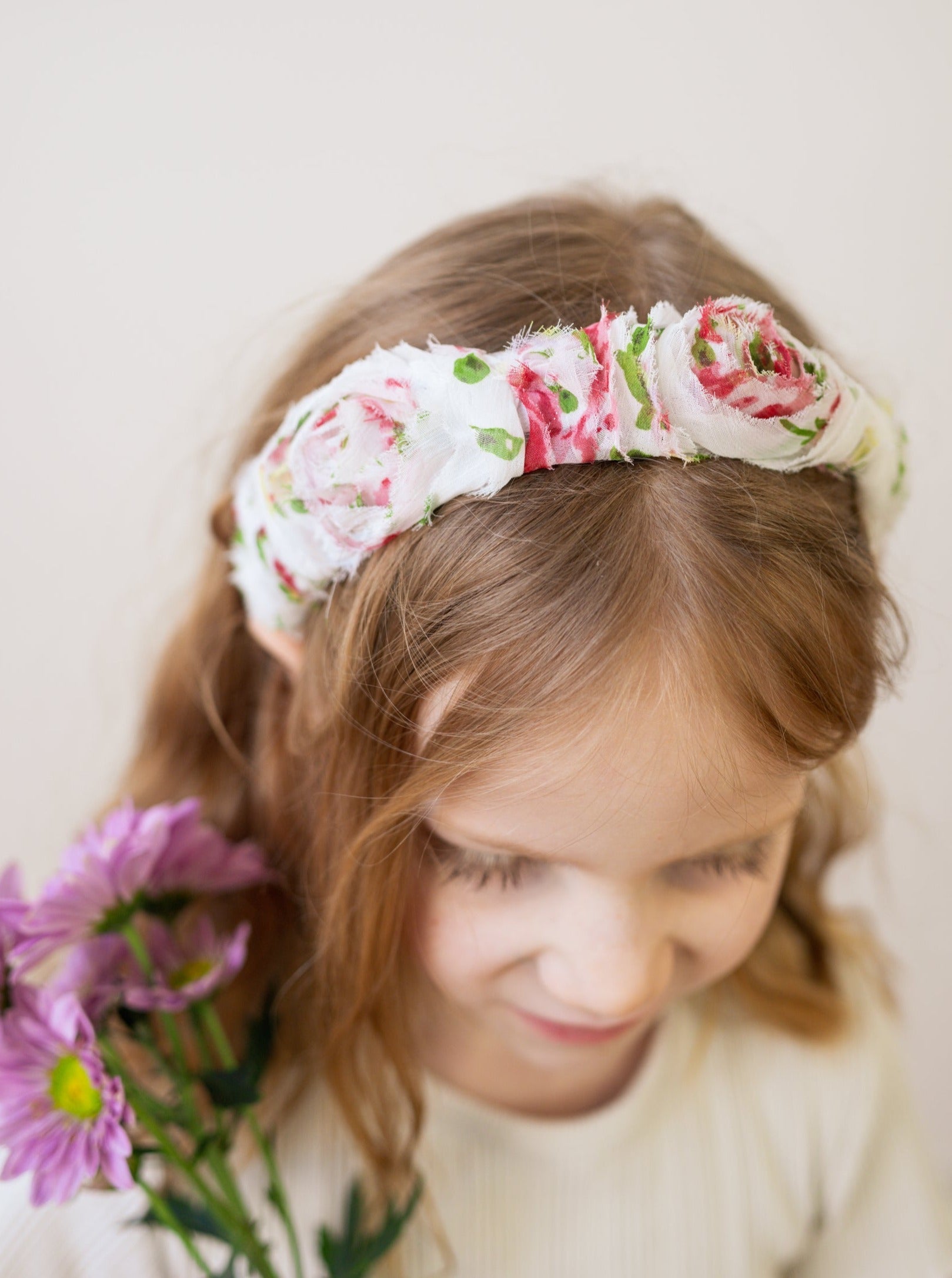 Flower Girl Rose Confection Child Headband - My American Goods