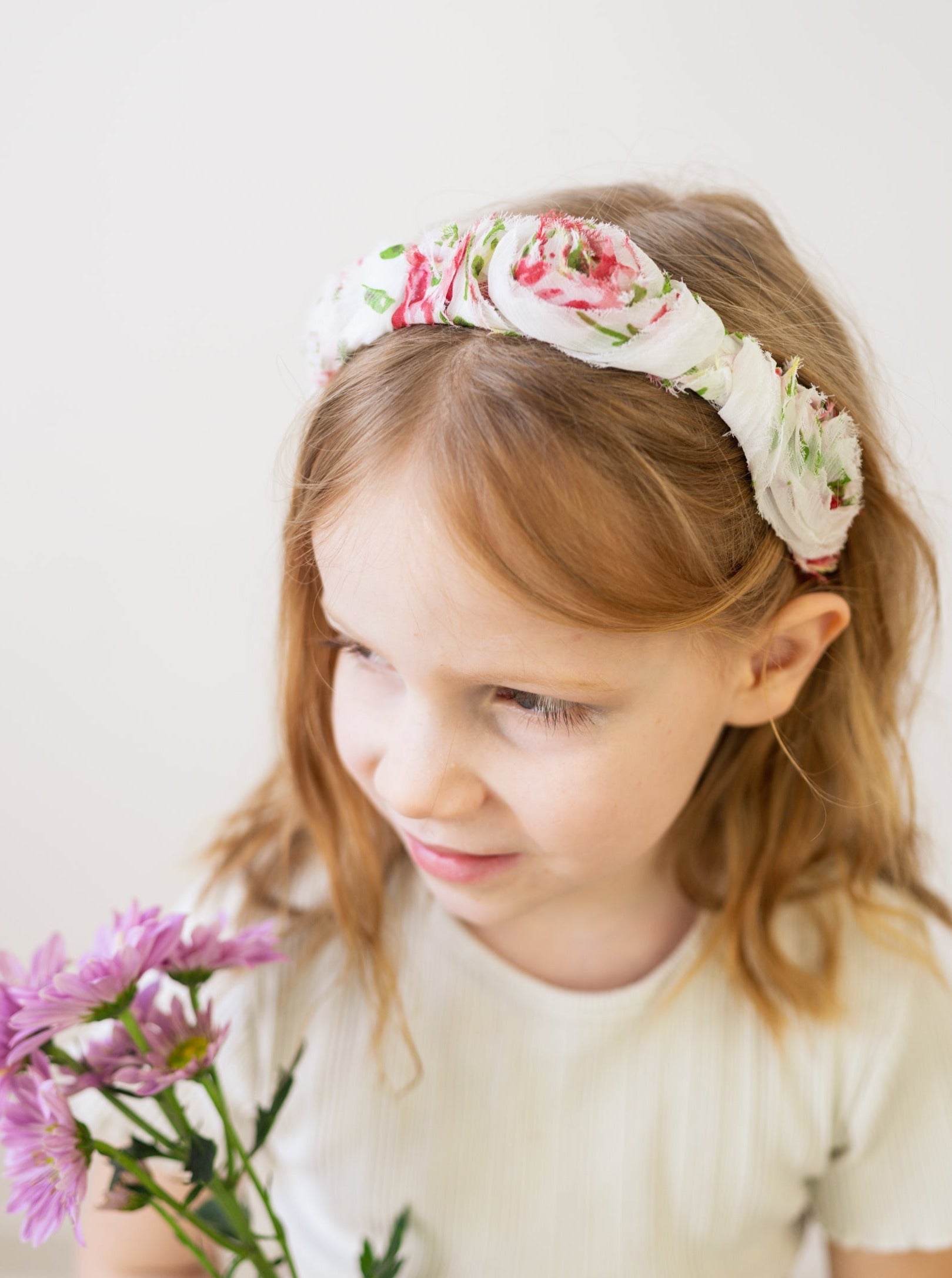 Flower Girl Rose Confection Child Headband - My American Goods
