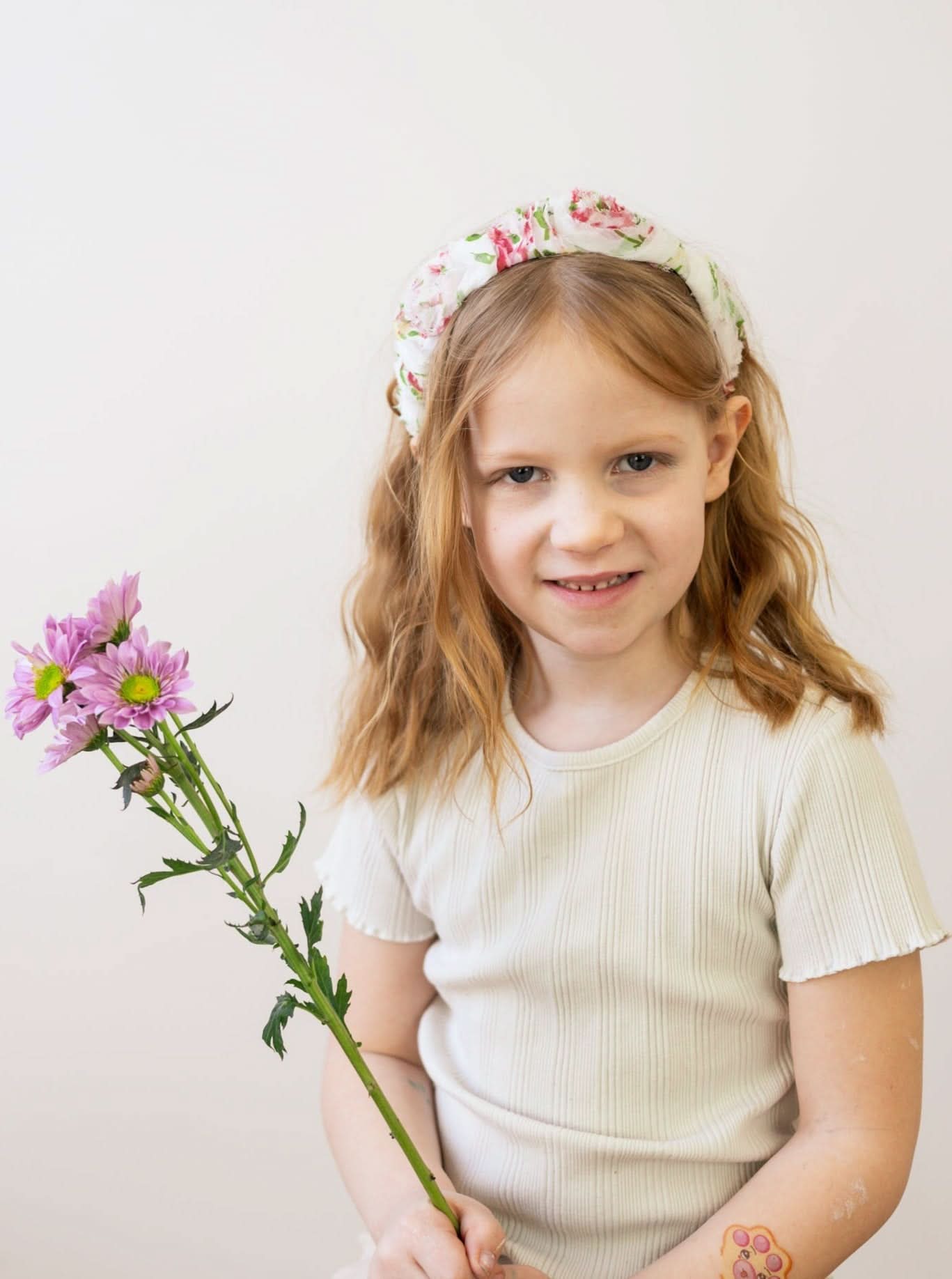 Flower Girl Rose Confection Child Headband - My American Goods