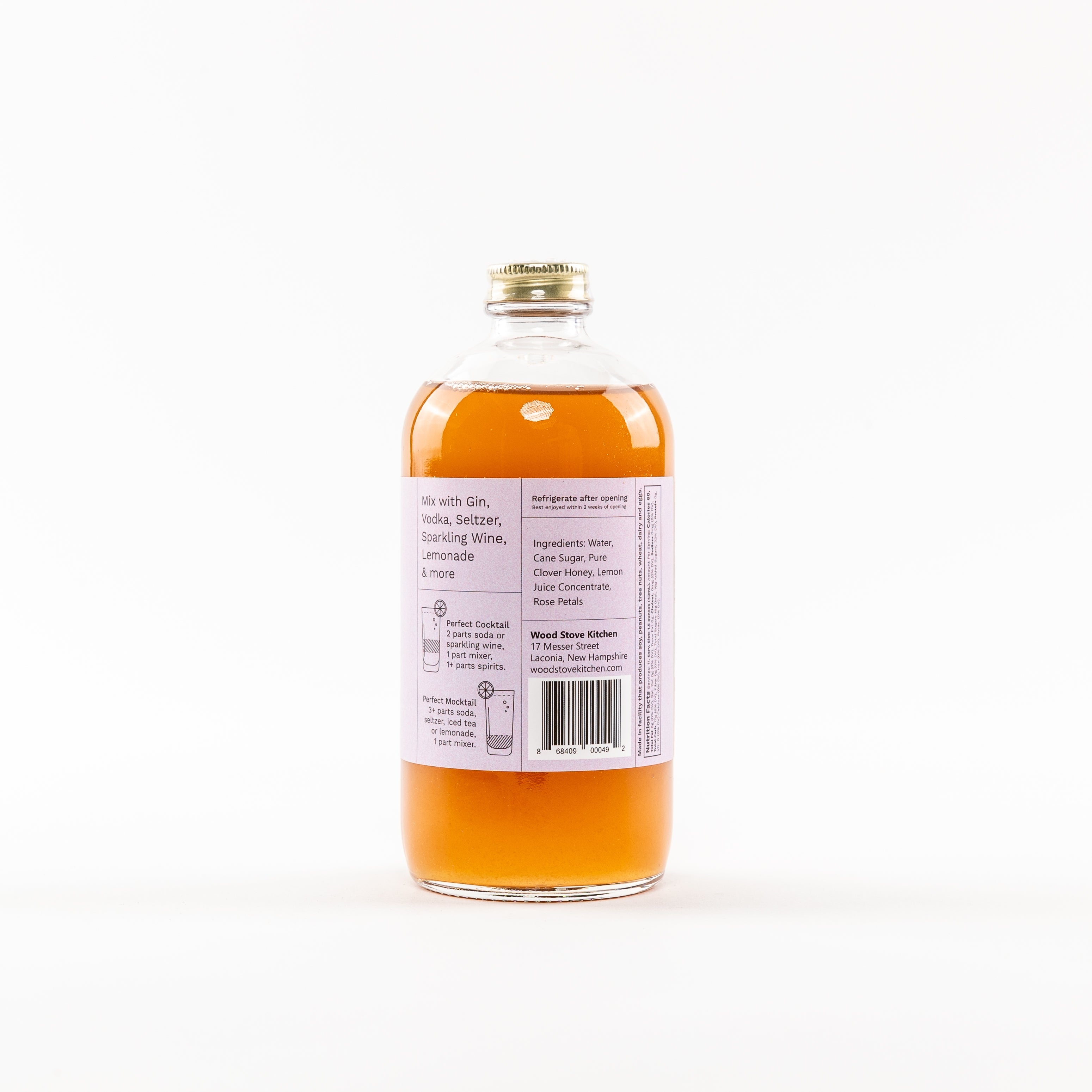 Rose, Honey & Lemon Cocktail-Mocktail Mixer | 16 Oz - My American Goods