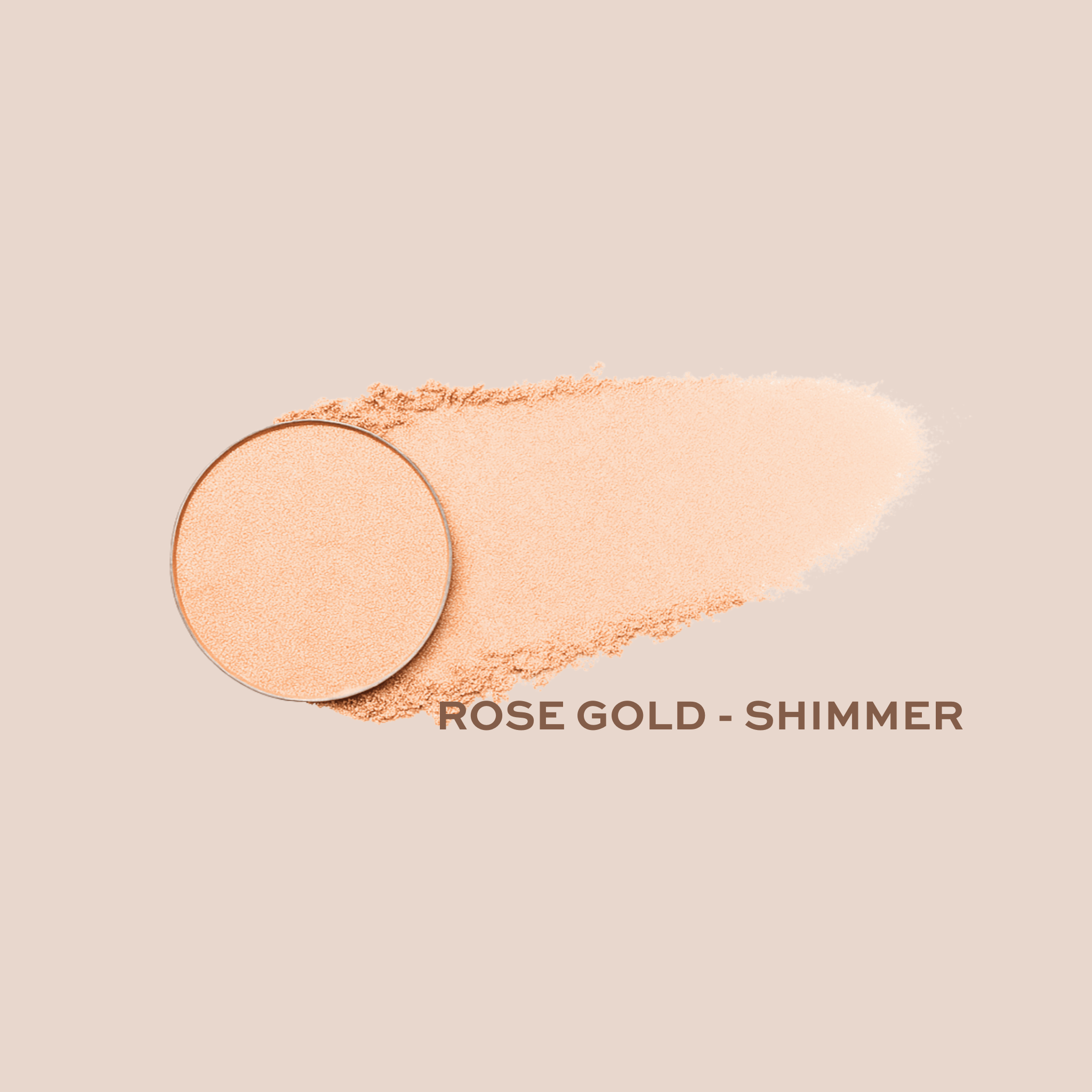 Taylor Made Organics eyeshadow rose_gold Mineral Eyeshadow Single | talc-free