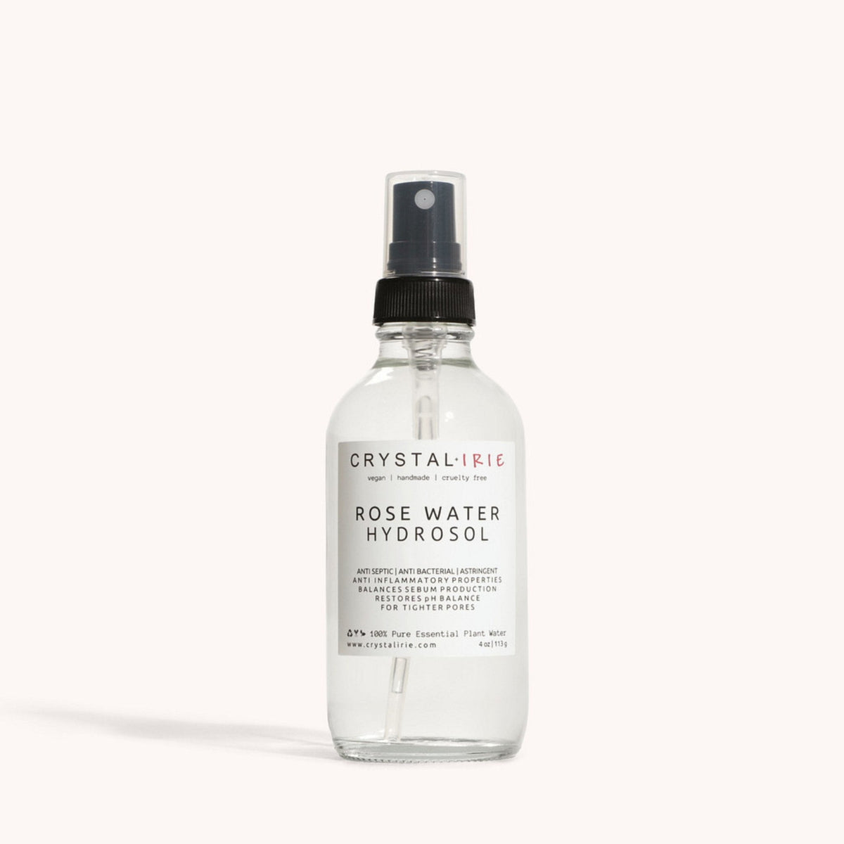 Rose Water Hydrosol Face Mist – 4 oz
