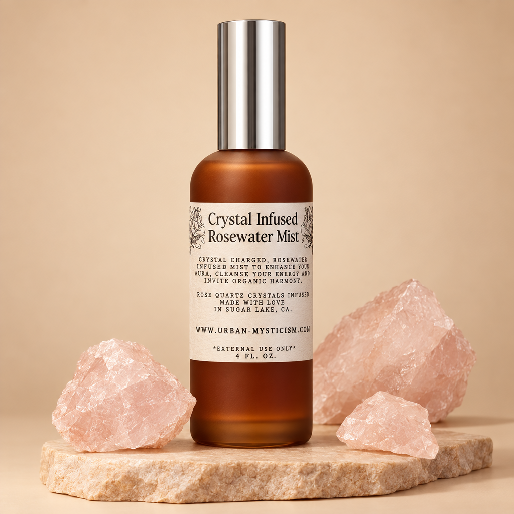 Crystal Infused Rosewater Mist