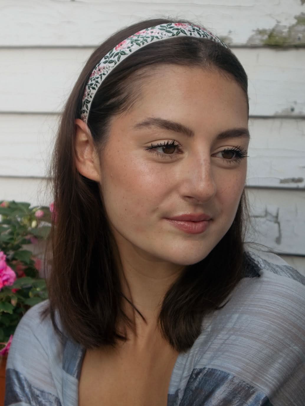 Rosy Outlook Ribbon Headband - My American Goods