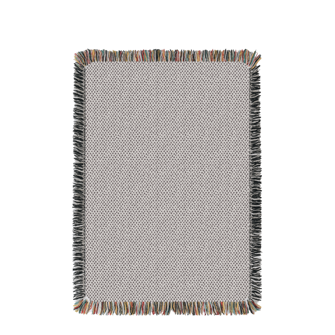 Rowan Flax Cream Diamond Cotton Throw Blanket