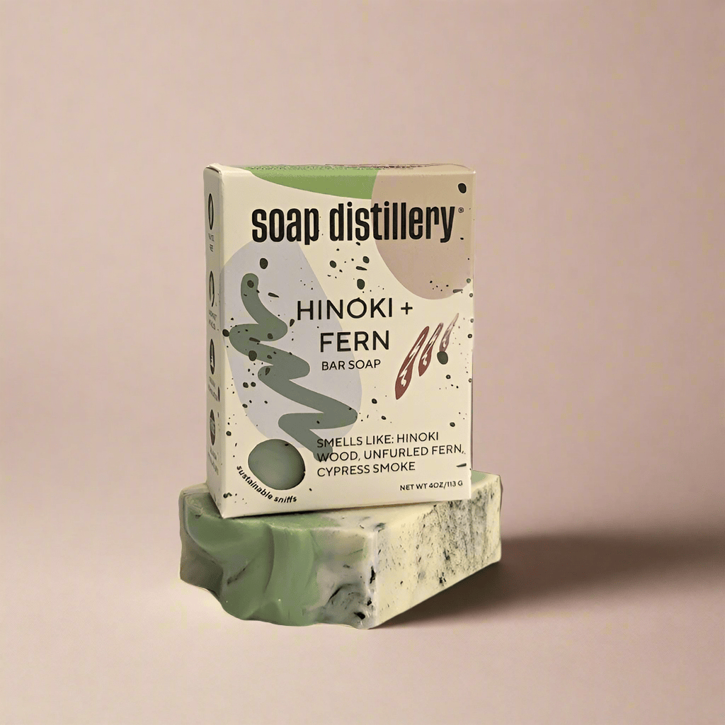 Hinoki + Fern Bar Soap - My American Goods