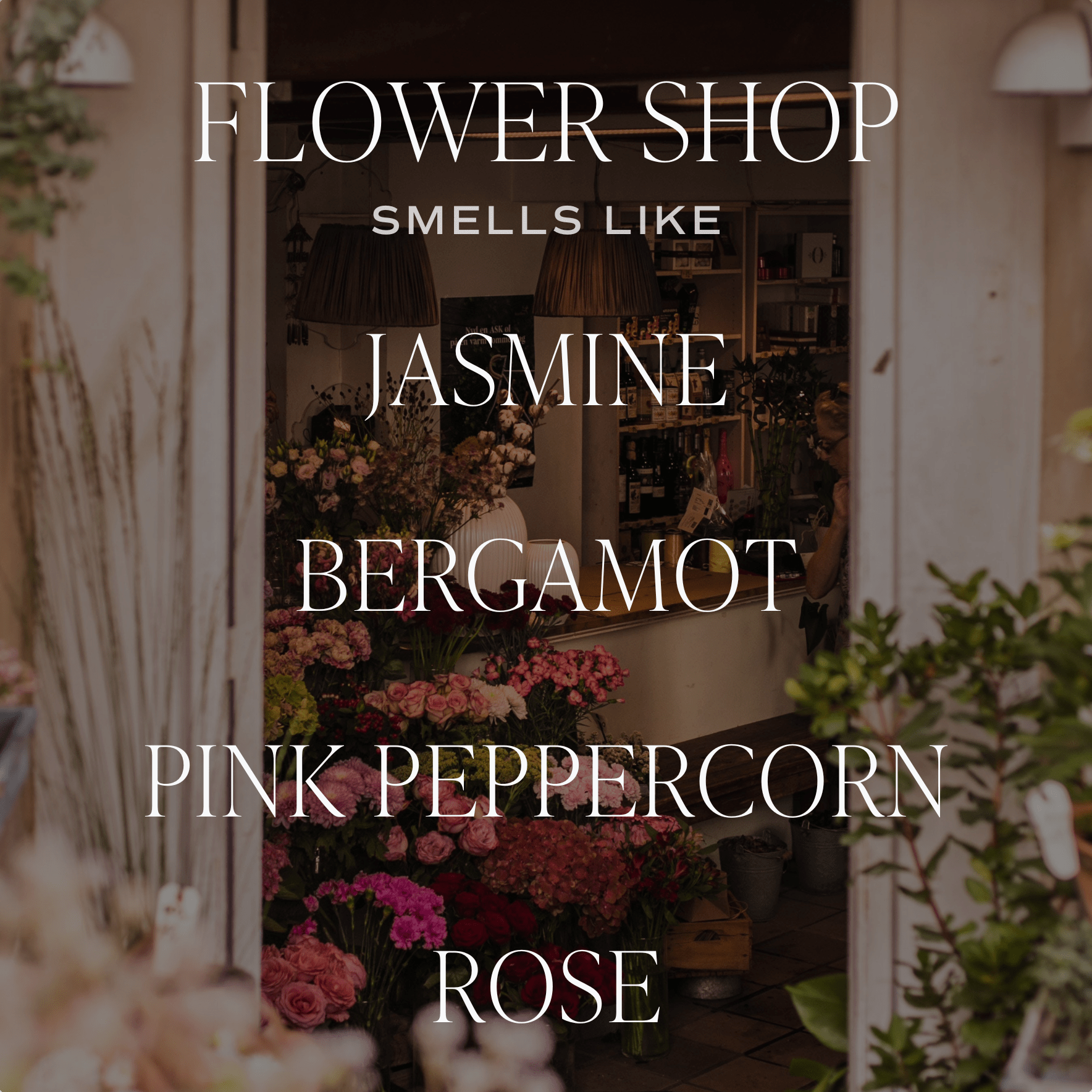 Flower Shop Soy Candle - Clear Jar - 9 oz - My American Goods