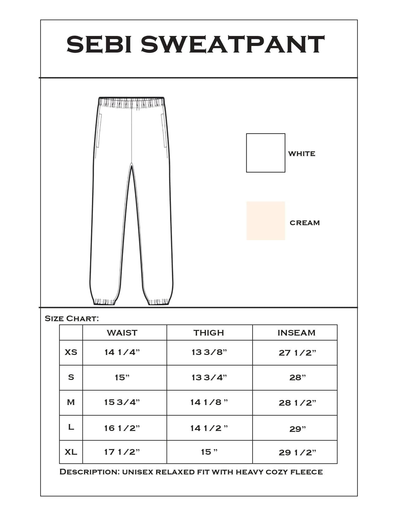 Sebi Sweatpant - My American Goods