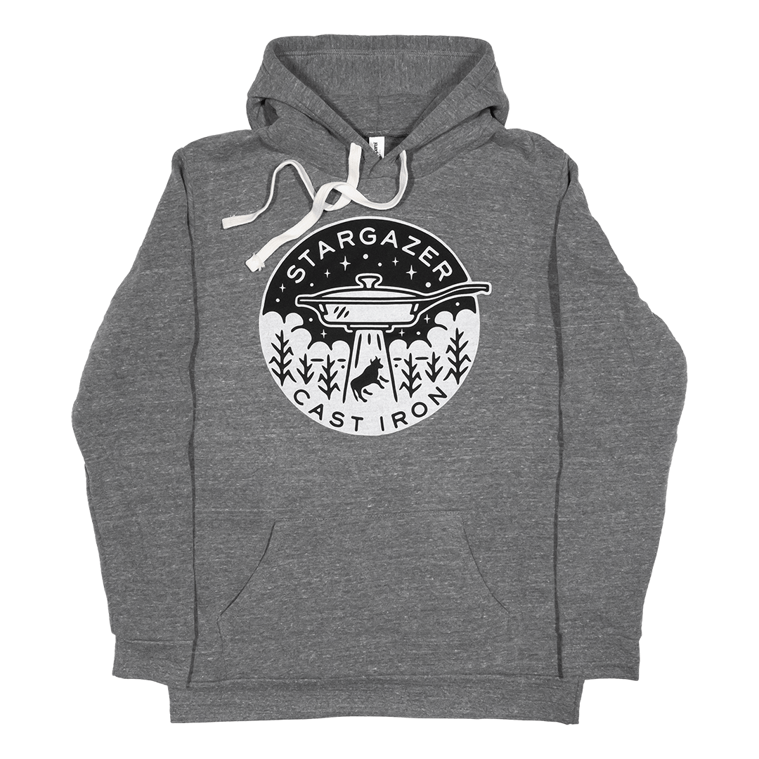 Stargazer Cast Iron Merch Gray / S Skillet UFO Slim Hoodie
