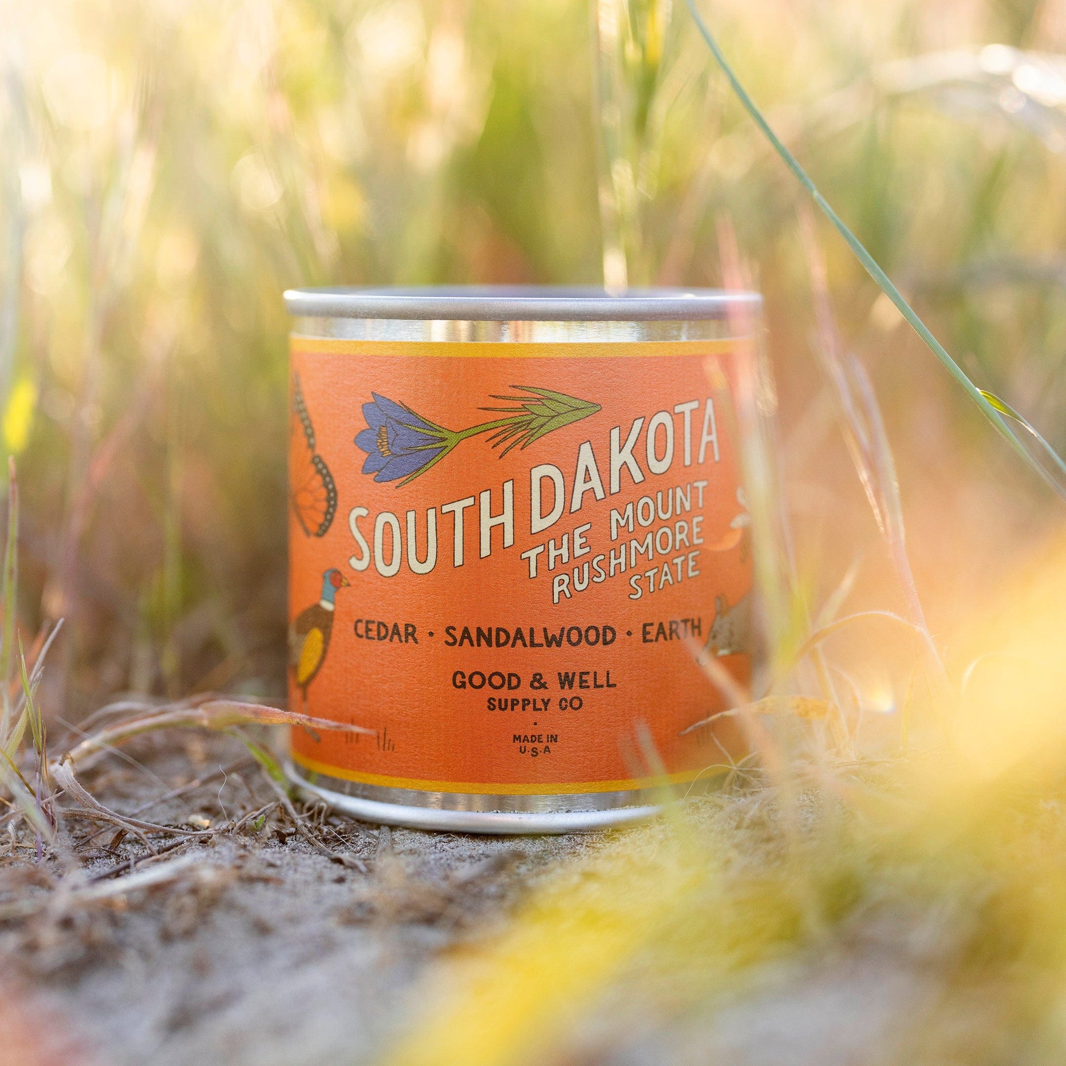 Good & Well Supply Co Candles Half Pint / 8oz / Cotton Wick South Dakota State Candle