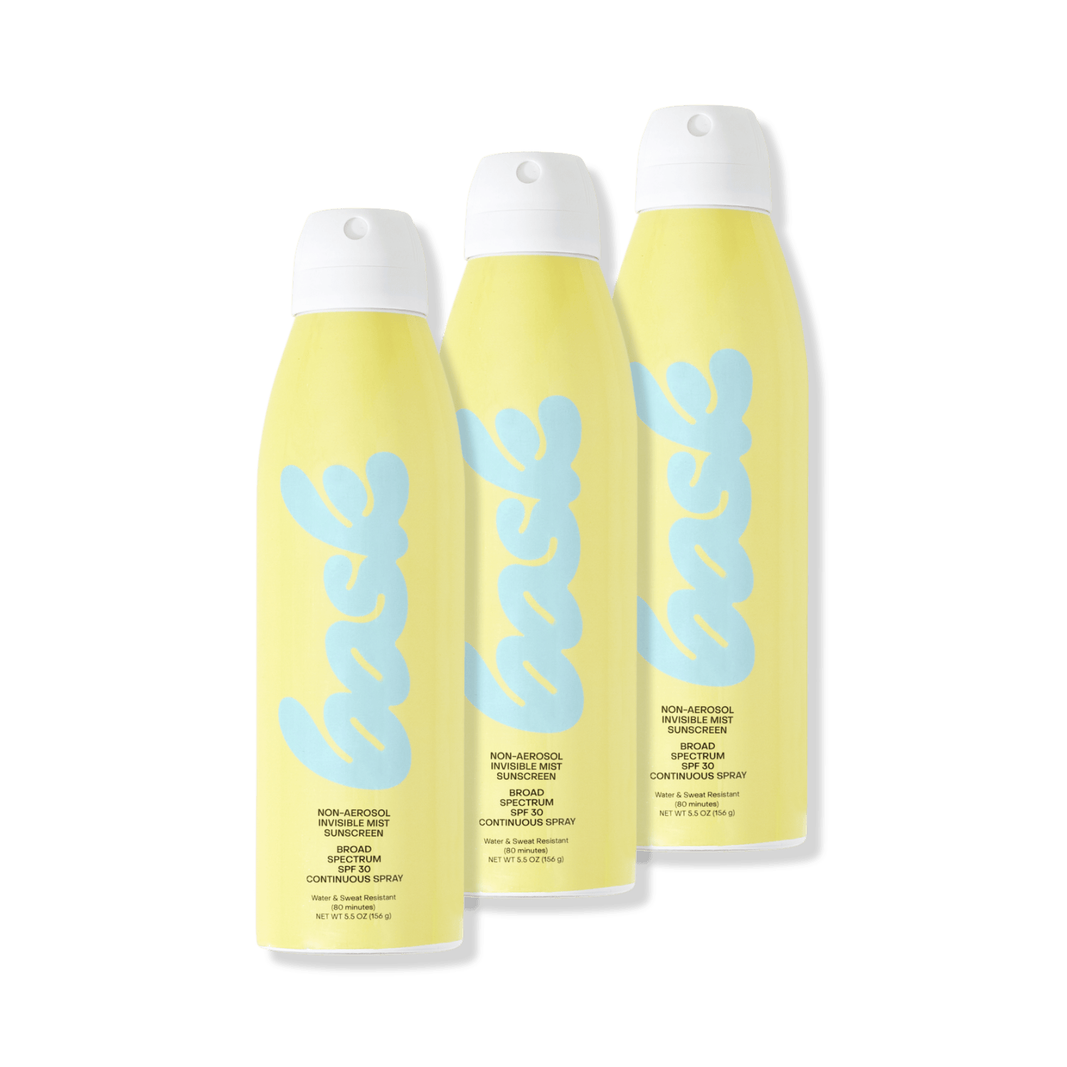 Bask Suncare Reef Safe Sunscreen 30 Non-Aerosol Spray 3-Pack