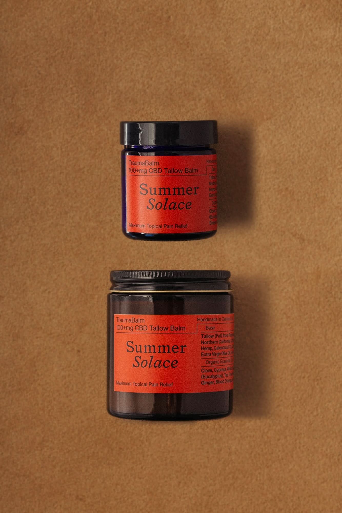 Summer Solace Tallow Tallow Balm TraumaBalm Set – Warming Muscle Rub | Capsicum & Thai Ginger