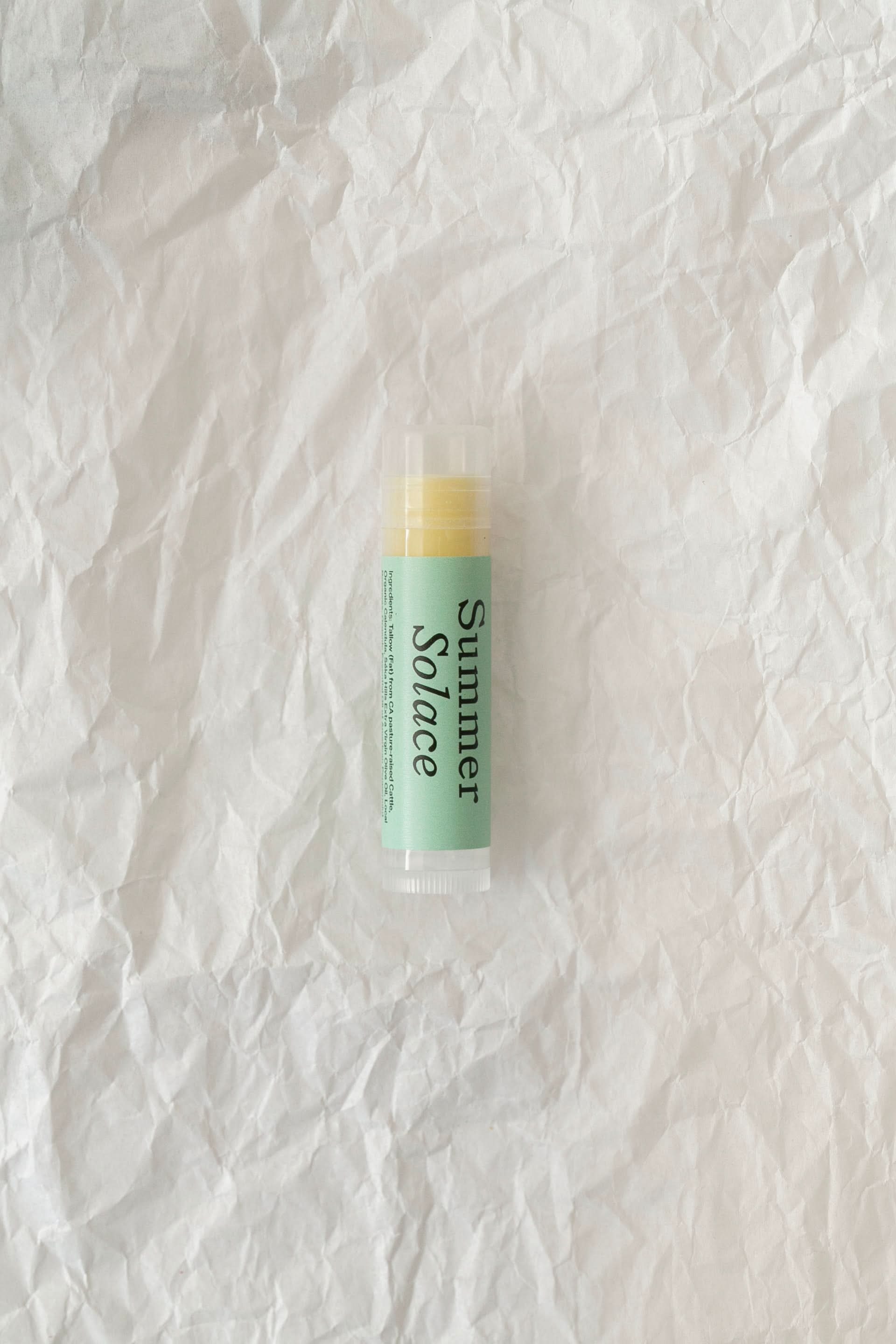 Summer Solace Tallow Tallow Balm Classic Peppermint – Tallow Lip Balm | Cooling Sensation