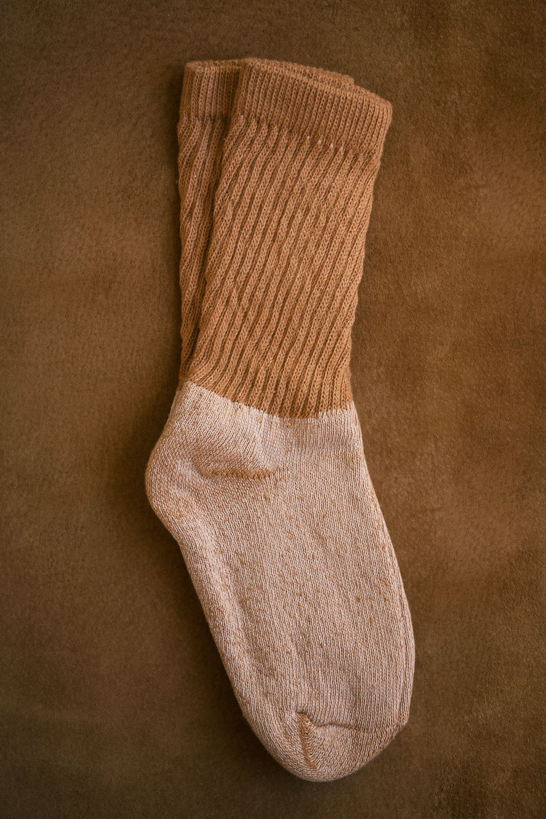 Organic Cotton Socks in Buffalo Brown 3-pack - My American Goods