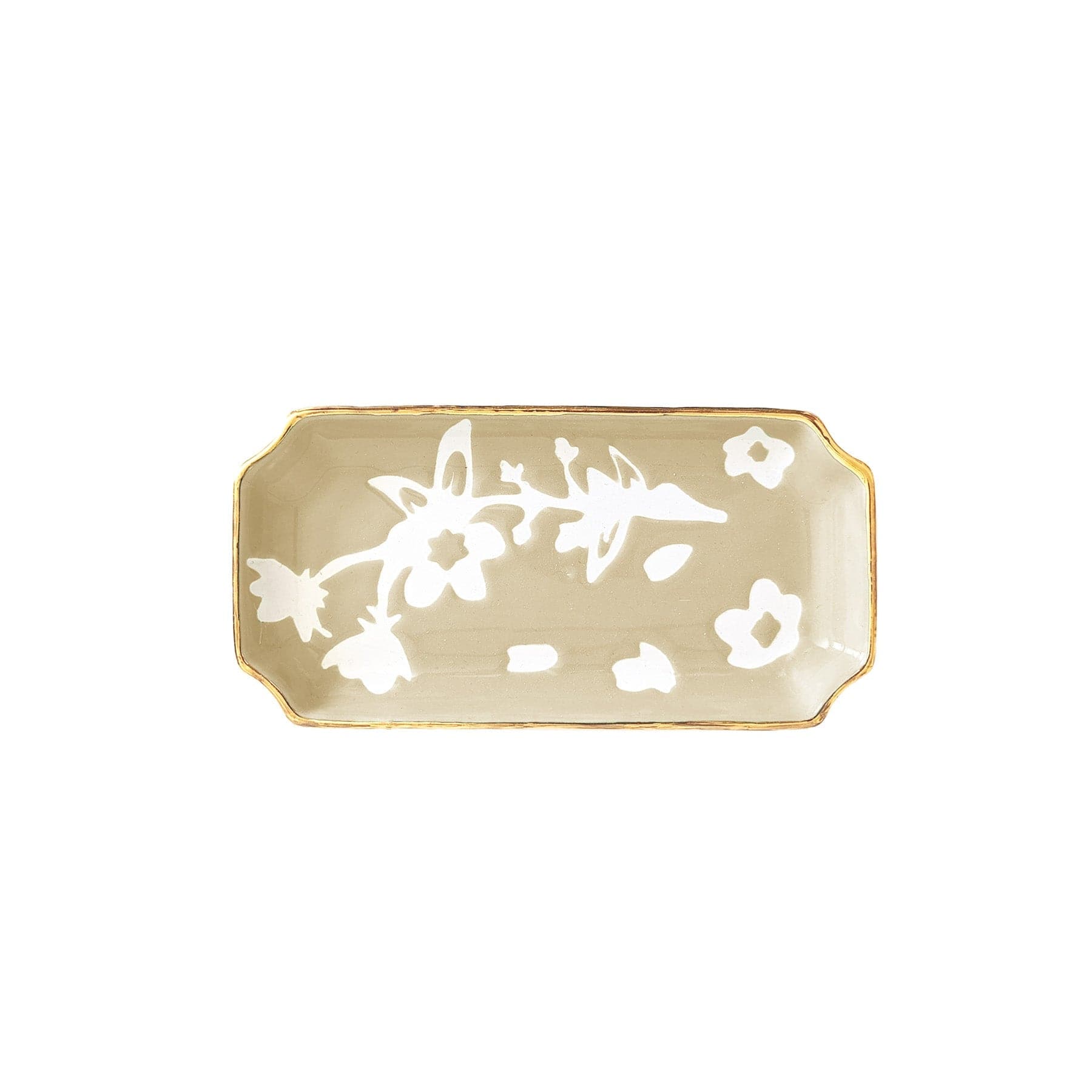 Ruby Clay Company Tray Small / Sand Sakura Trays with 22K Gold Accent