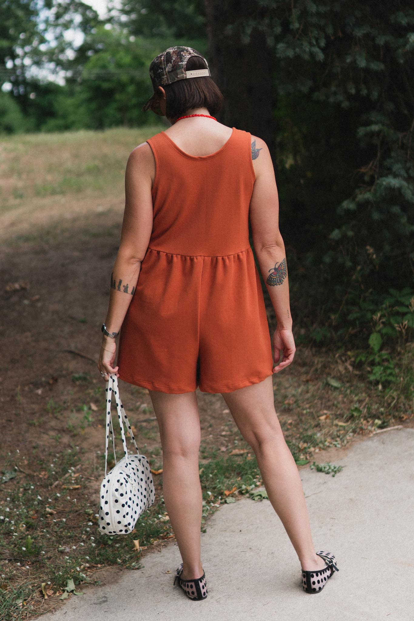 Marianne Romper in Persimmon