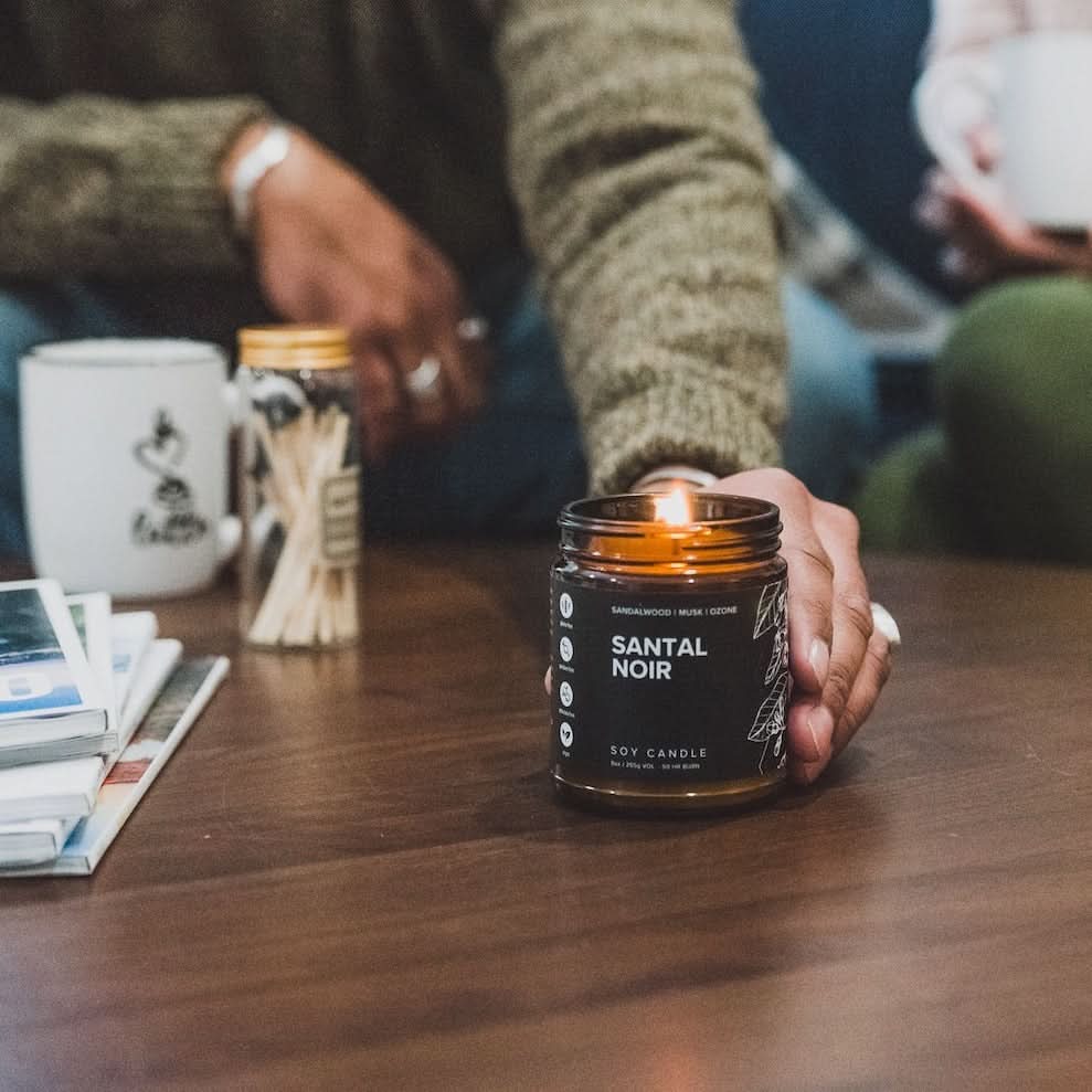 Santal Noir Soy Candle - My American Goods