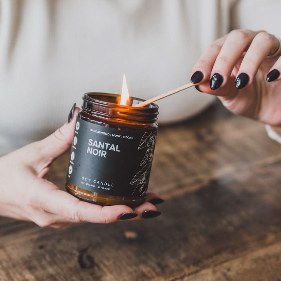 Santal Noir Soy Candle - My American Goods