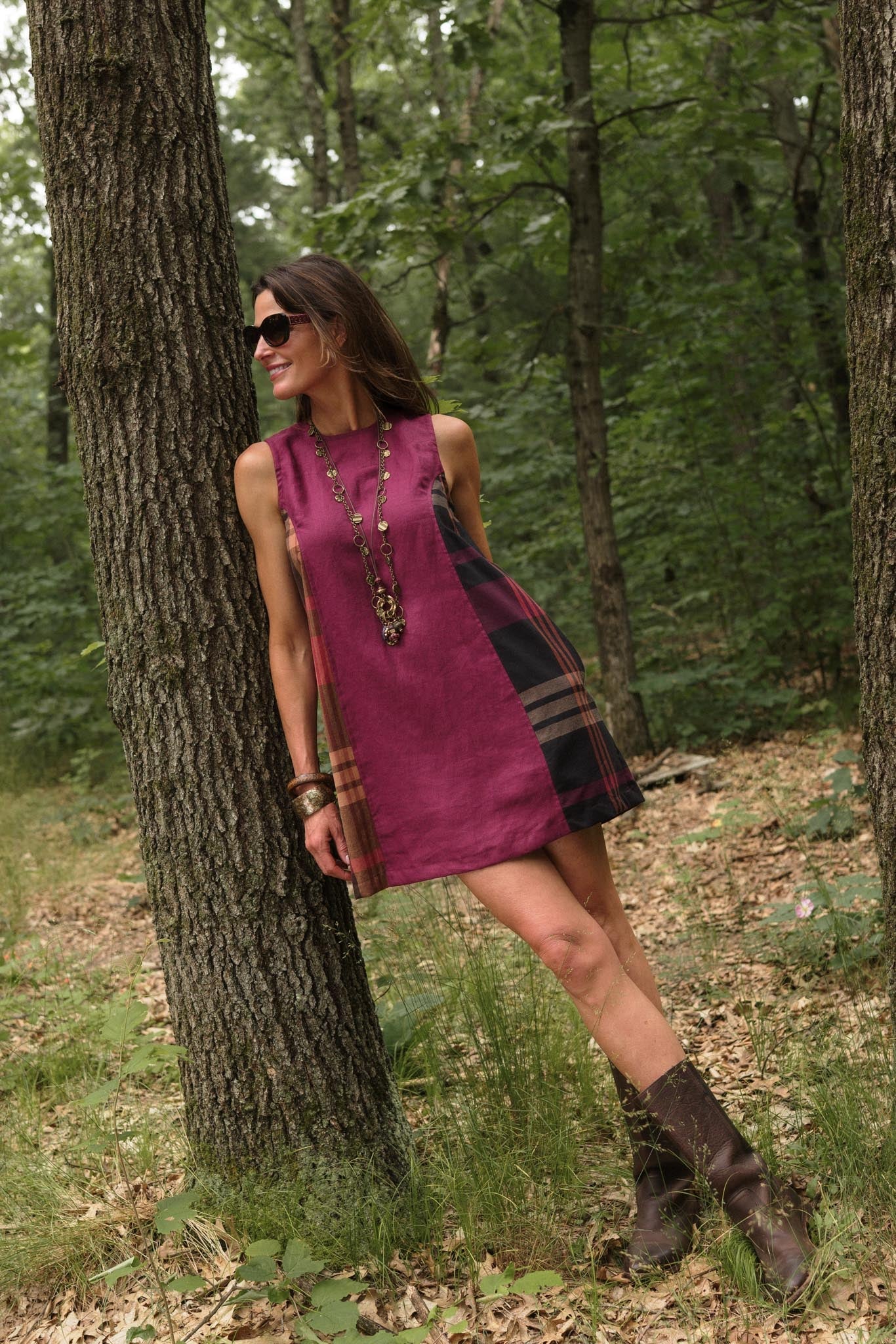 Beth Dress in Pomegranate