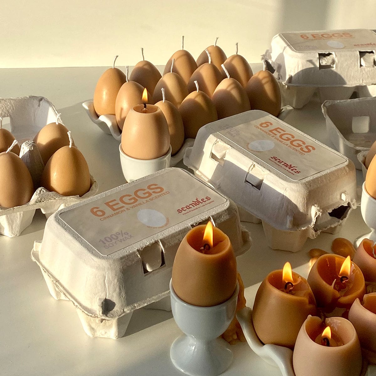 Scandles Farmers Markets Egg Candles - 6 Pack Box