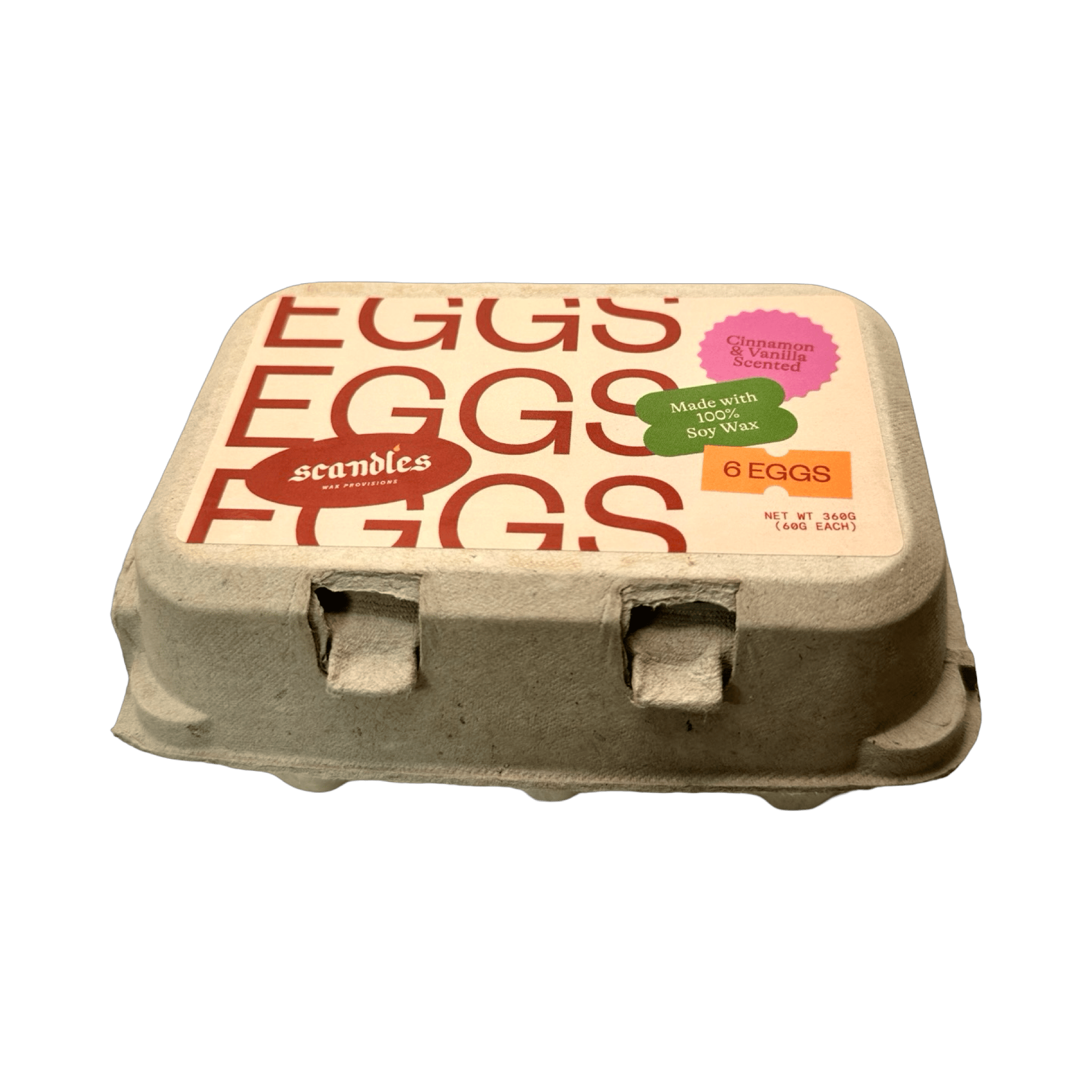 Scandles Farmers Markets Egg Candles - 6 Pack Box