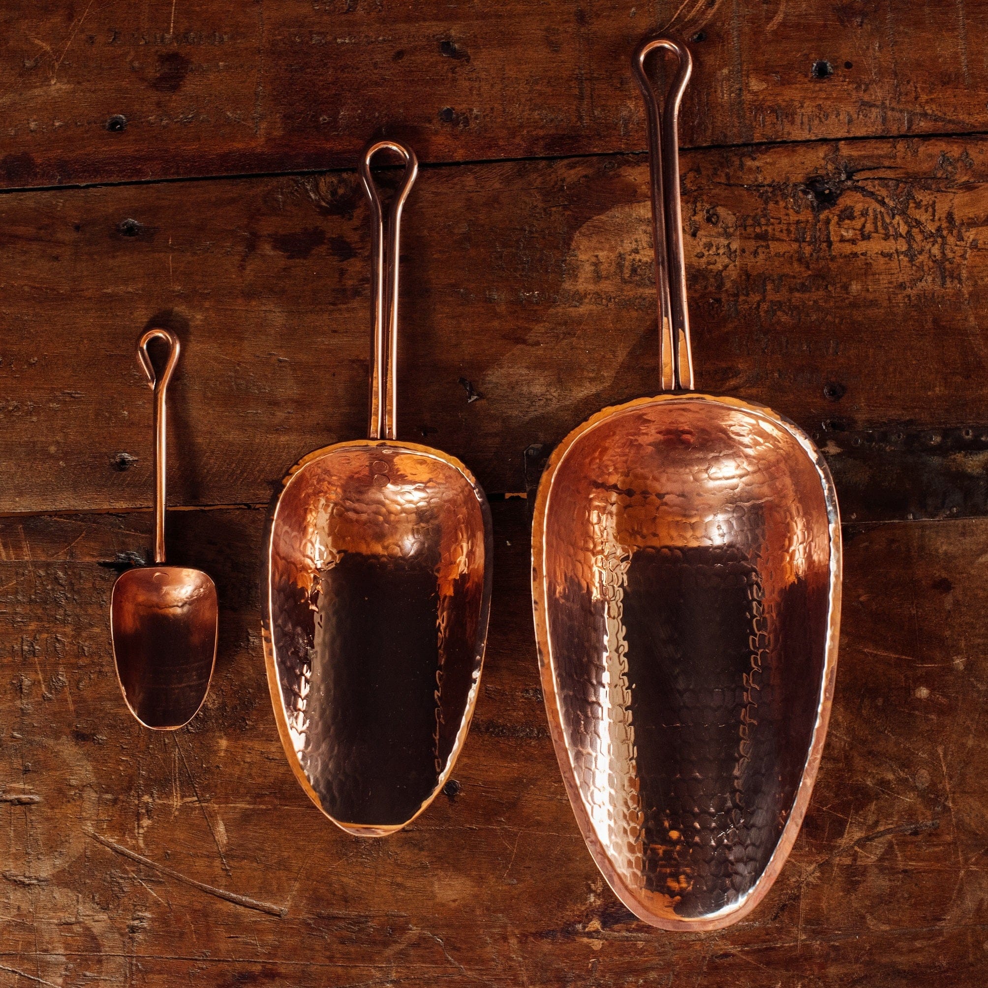 Sertodo Barware & Bar Tools Set of 3 Sertodo Copper Scoop