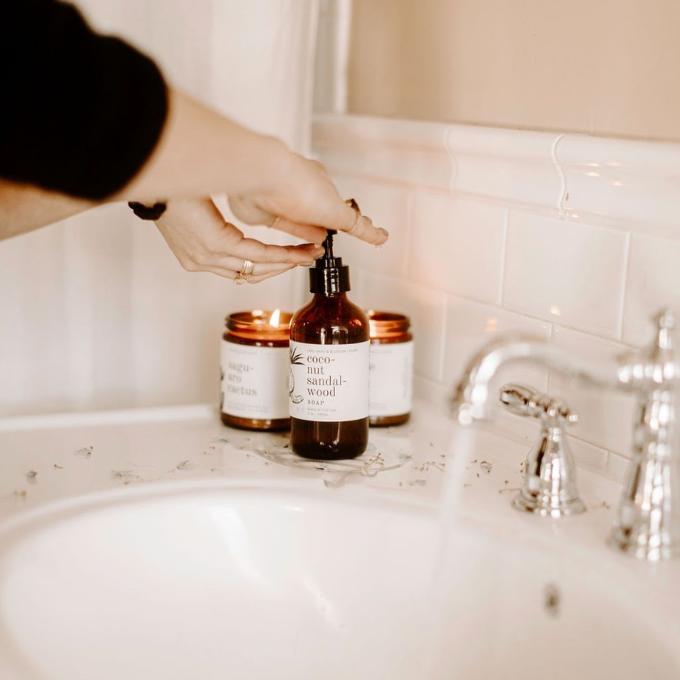 Coconut Sandalwood Liquid Soap - My American Goods