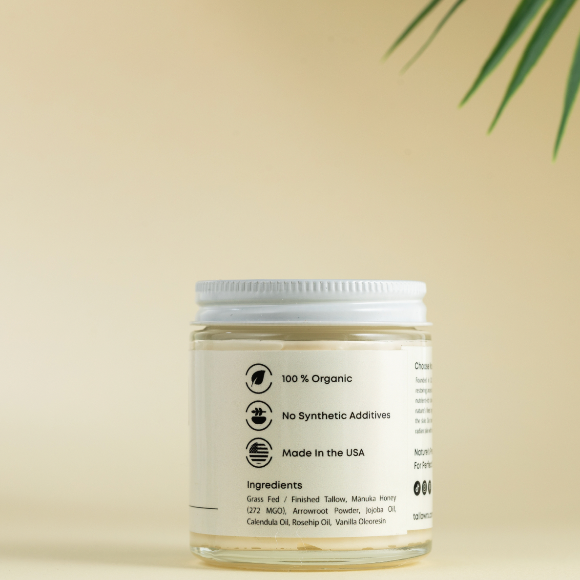 Whipped Tallow Honey Cream for Face | 4 oz - My American Goods