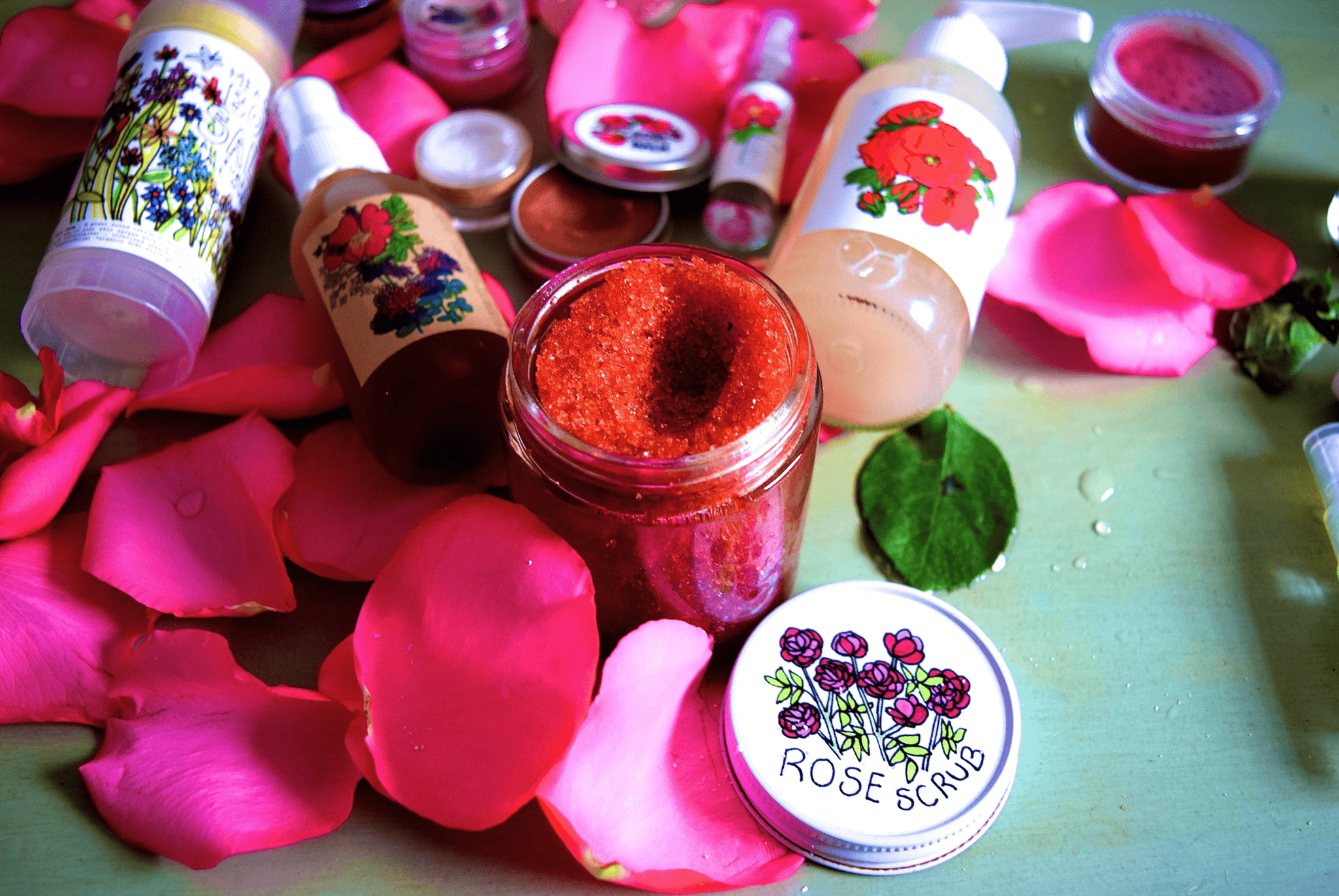 plant makeup Beach Rose Scrub