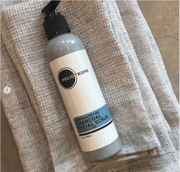 Heliotrope SF Facial Cleanser Lemon & Thyme Charcoal Face Scrub