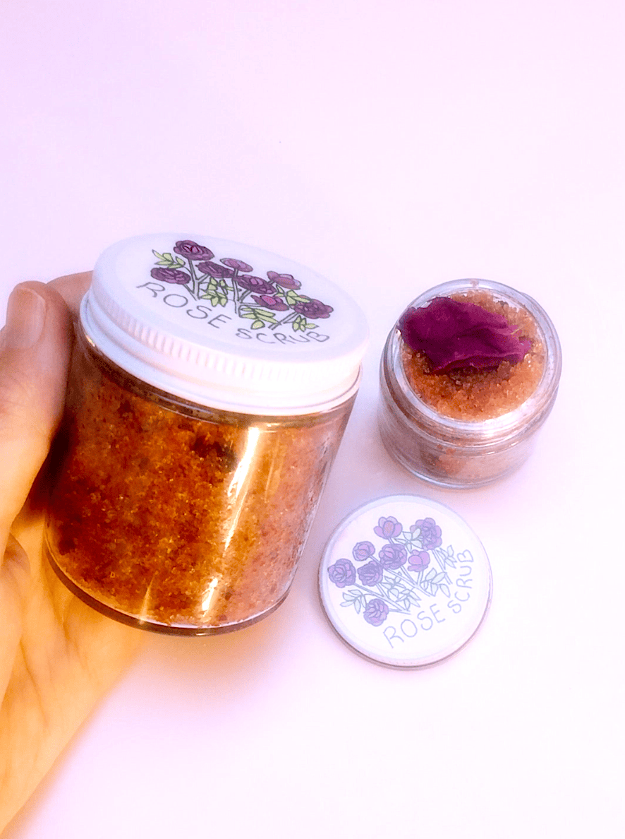 plant makeup Beach Rose Scrub