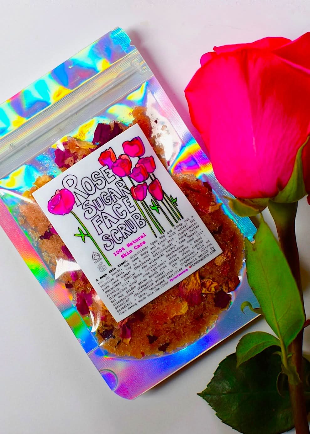 ROSE sugar FACE SCRUB - My American Goods