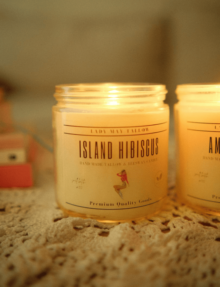 Lady May Seasonal Tallow & Beeswax Candle - My American Goods