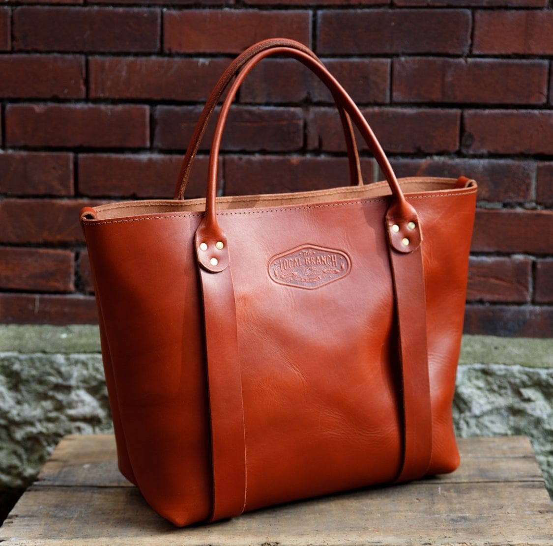 The Local Branch Leather Saddle *Special Edition* Market Tote - USA Made