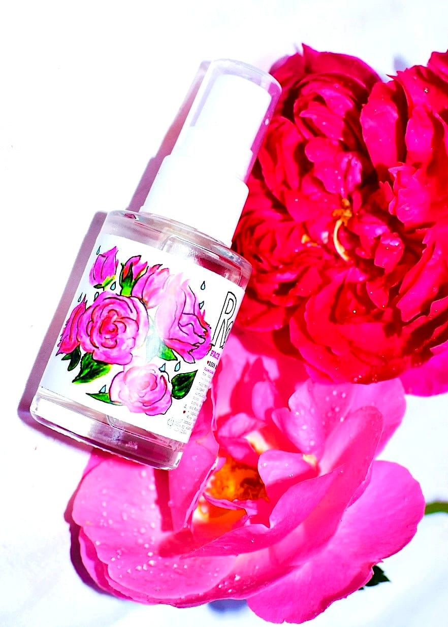 plant makeup Rose Dew Face + Hair Mist