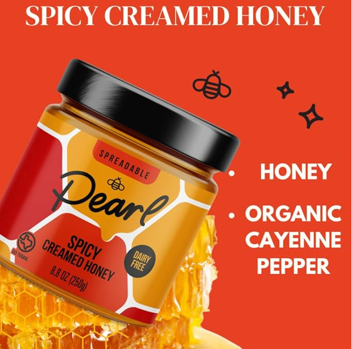 Spicy creamed honey - My American Goods