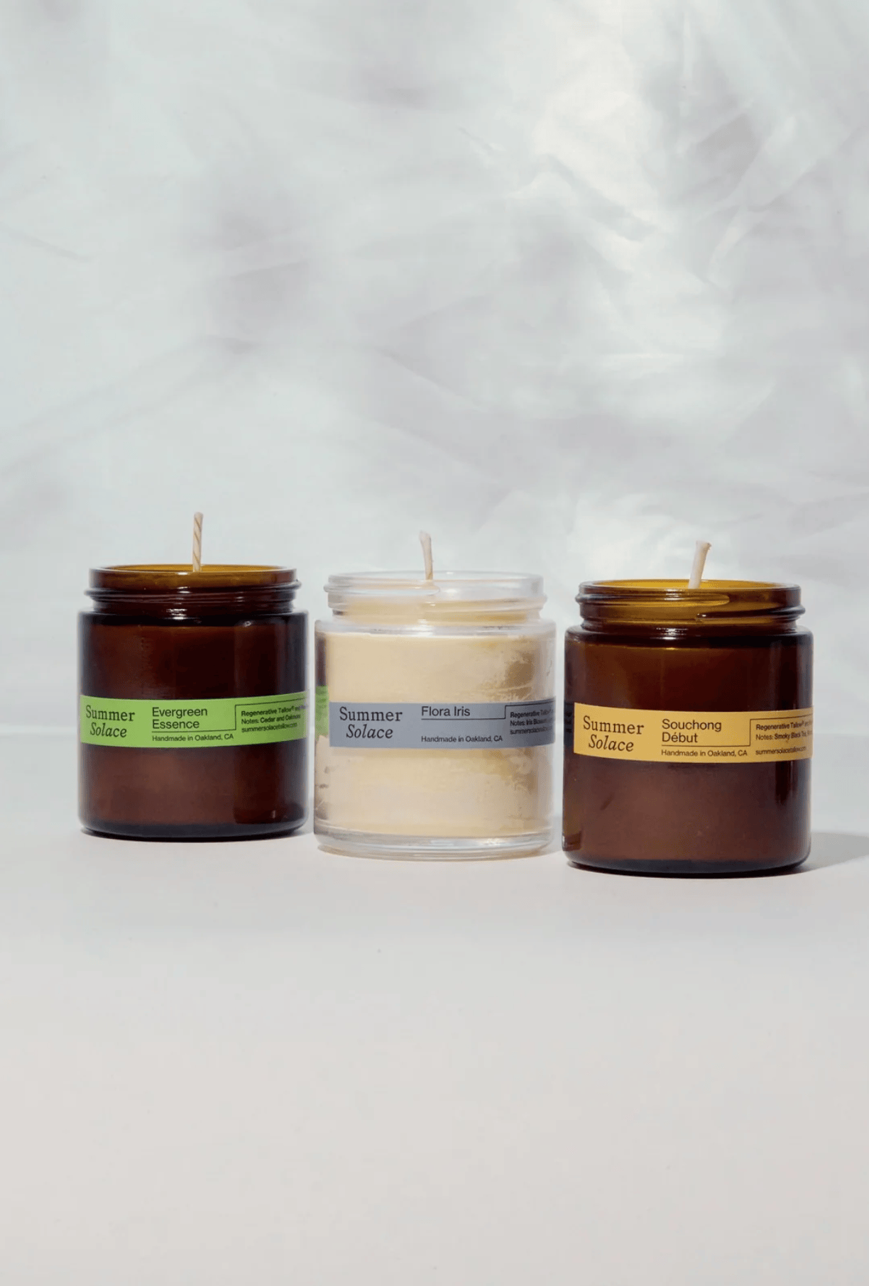 Summer Solace Tallow Gift Sets Tallow Candle Trio – Travel Set | Core Collection