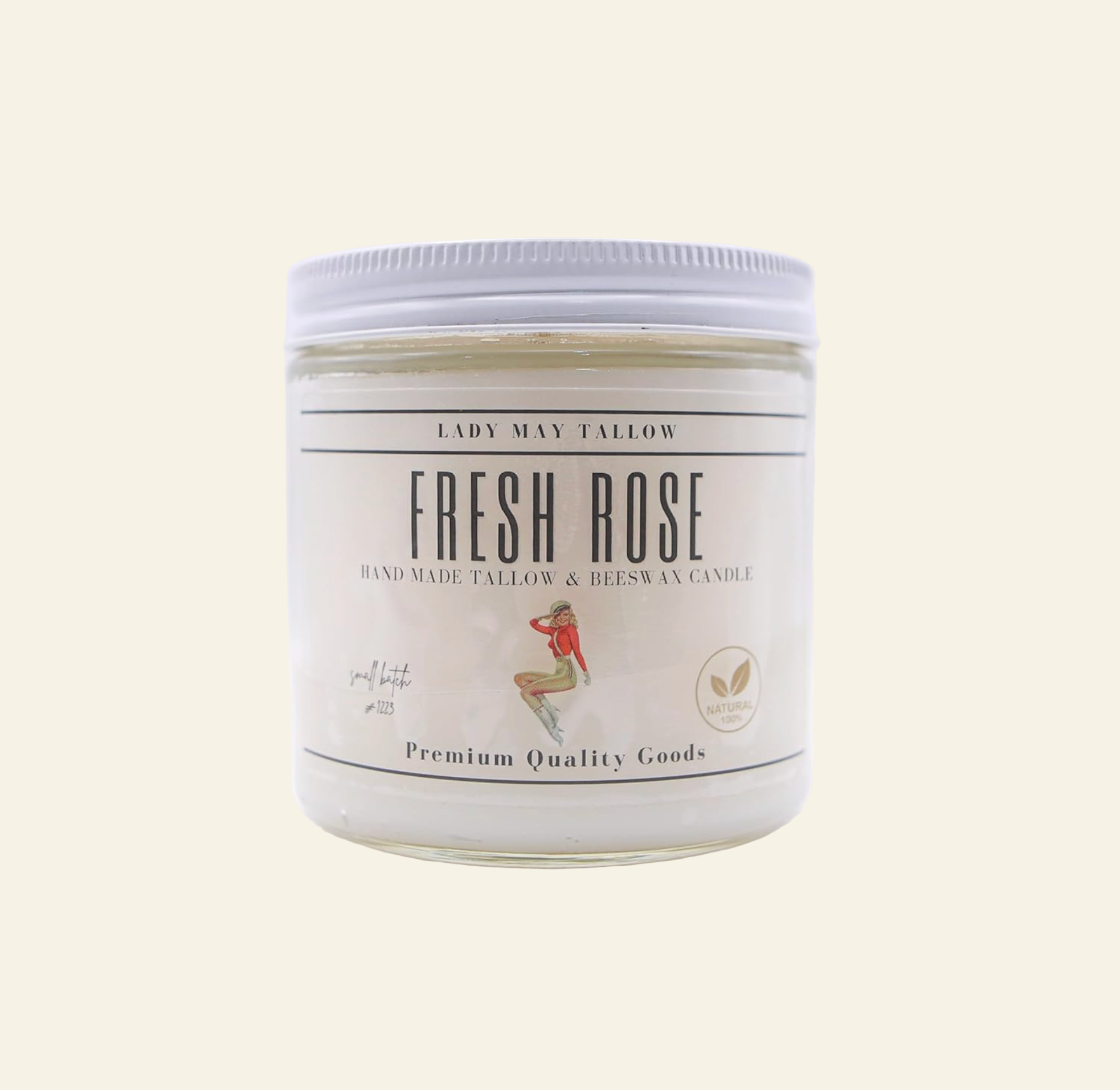 Candle jar labeled &