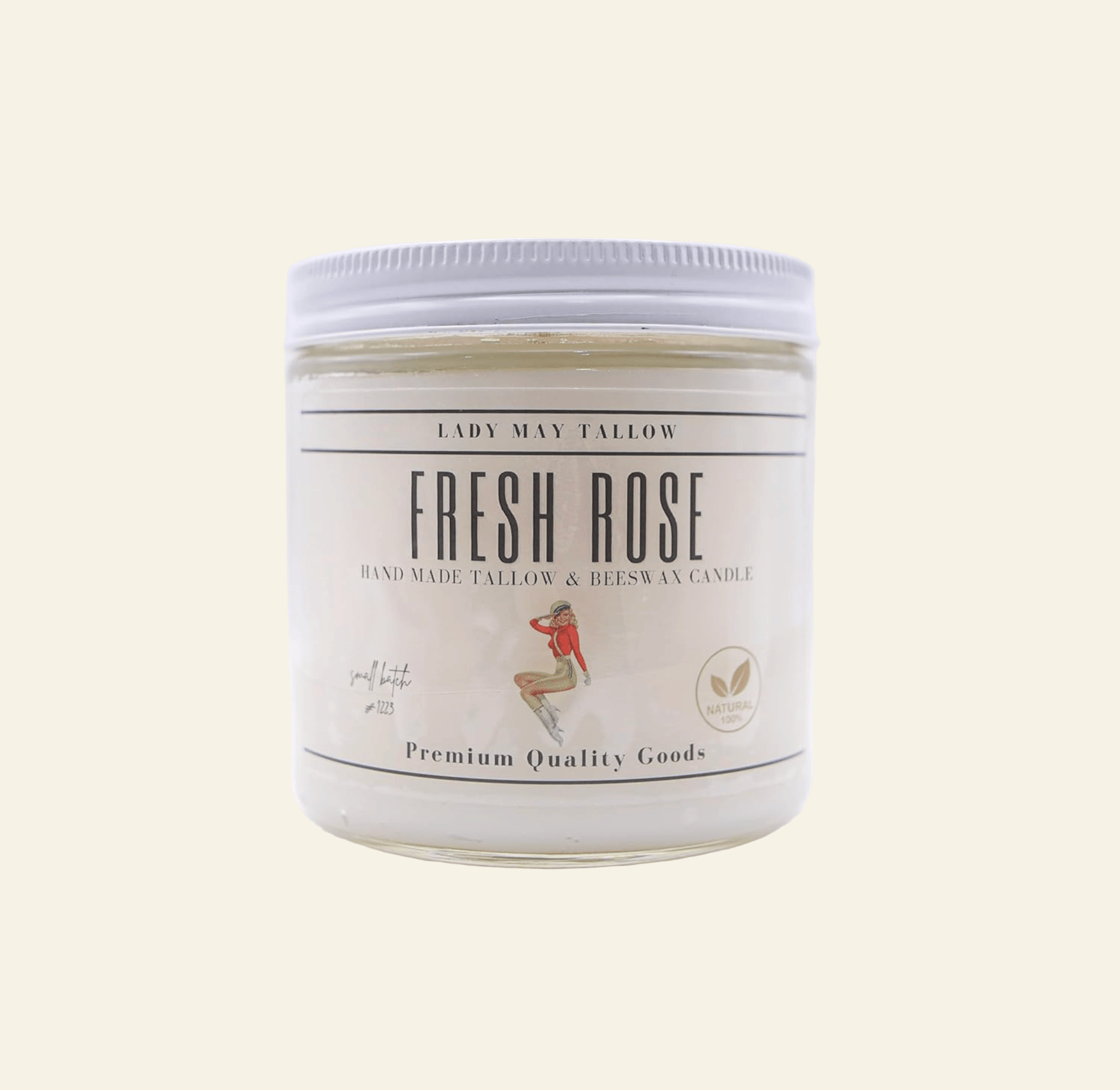 Candle jar labeled &