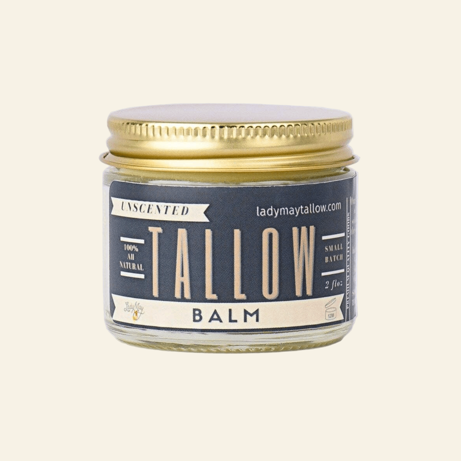 Lady May Unscented Tallow Balm – All-Natural Moisture & Skin Repair - My American Goods