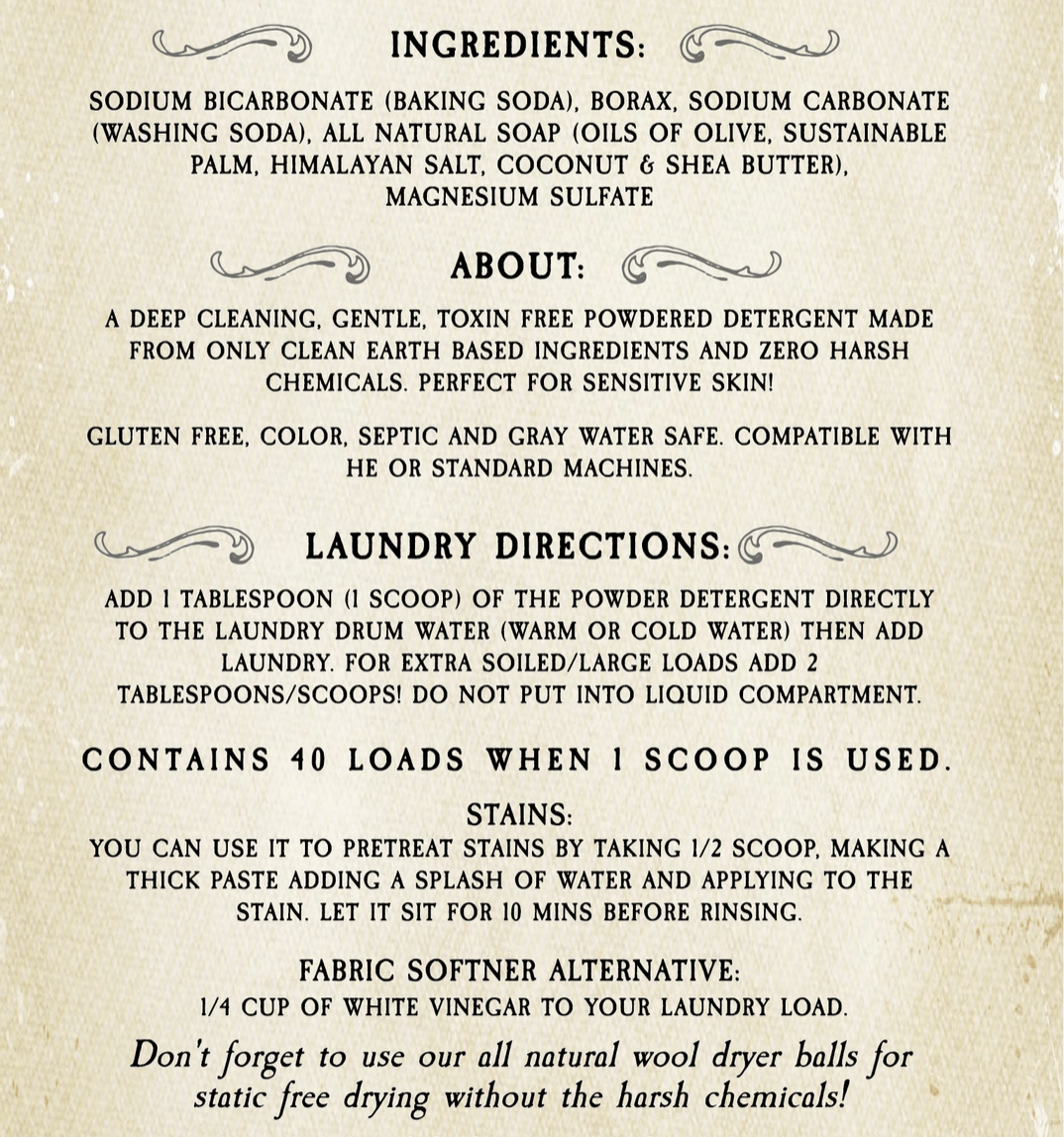Roots And Leaves laundry Powdered Laundry Detergent - Unscented