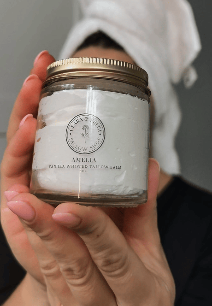 Clara & Fritz Tallow Shop Whipped Body Butter Scented Whipped Tallow Balm