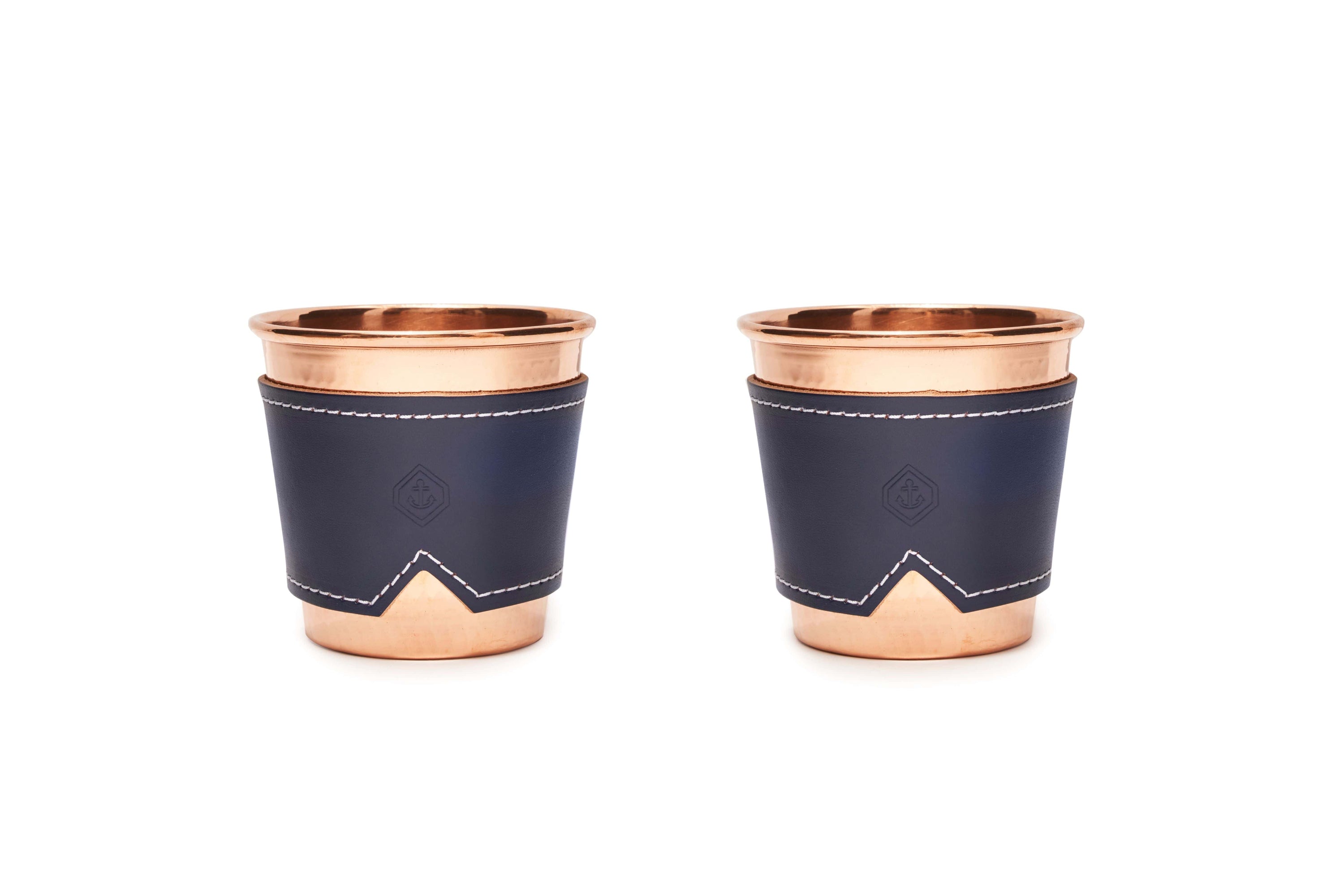 Sertodo Barware & Bar Tools Indigo Son of a Sailor x Sertodo Cup and Leather Sleeve Set